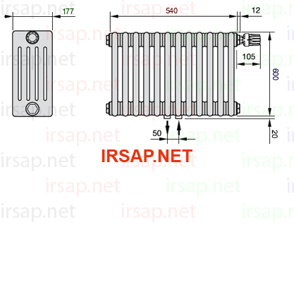 Радиатор IRSAP Tesi 50600/12 T52 CL 01